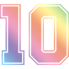 10 Zahl Bunt
