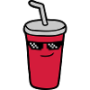 Pixel Sunglasses Cola