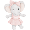 éléphant mignon comme ballerine