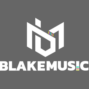 blAkeMusic Logo White