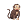 Happy Animals Singe heureux