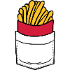 Breast pocket French fries