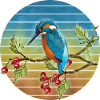 Bunter Vogel