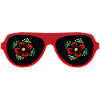 sunglasses flower peace