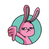 Rabbit thumbs down