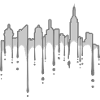 Skyscrapers Silhouette Graffiti