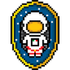 Badge d’astronaute (Pixel art/Space Badge)