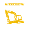 Bagger Bauplatz Baggerführer Geschenk
