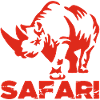 Safari and red rhino