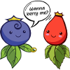 Small Berries and Leaves Illustration
