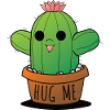 Funny cactus HUG ME