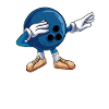 Dabbing Bowling Ball