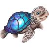 Tortue avec une galaxie