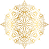 Goldenes Mandala