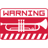 Caution Trumpet Shield