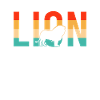Löwe lion Retro