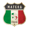 Matera Italie Armoiries Drapeaux Design