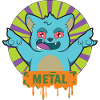 METAL Rock Music Cat