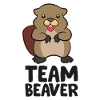 Team Beaver Funny Beaver