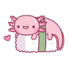 Cute Axolotl Sushi Funny
