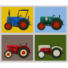 Retro Oldtimer-Traktoren Quartett