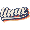 Linux-| retro vintage logo