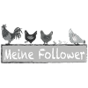 Meine Follower - Hühner Hahn