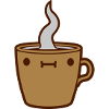 Süßes Gesicht Kaffeetasse