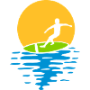 Evening Sun Surfer