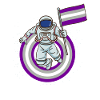 Astronaut Gray-Gender Pride Pride Flag