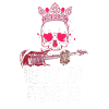 Princess Rocker Lover Skull Funny Rock Music Girl