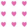 pink glittering hearts heart pattern