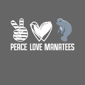 Peace Love Manatees Dugongs Seekuh Meerestiere