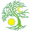 Arbre de vie soleil et lune
