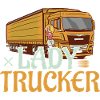 Lady Trucker Trucking Truck Driver
