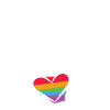 Rainbow Heart Statement Amour Paix