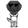 Large Münsterland Dog Emoticon