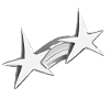 star rainbow stars grey symbol