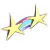 star rainbow stars gold