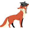 fox wisdom wise scholar learn wise