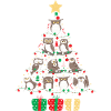 Owls Christmas Tree - Weihnachten