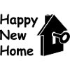 Happy new home, relocation, housewarming