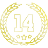 14 Number wreath