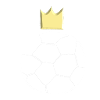 pallone da calcio sportivo sportivo simbolo della corona