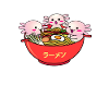 Axolotl Cute Axolotls Ramen Japanese