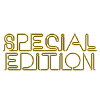 special edition,illuminated lettering,gold,golden font