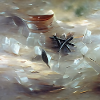 Hollandite quartz crystal gemstone