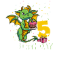 Dragon Vert 5ème Anniversaire