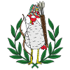 Huhn Krieger Hippie Hühner Pfeil
