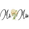 Mr and Mrs Wedding Flower